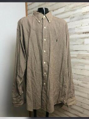 Polo by Ralph Lauren Brown Check Button-Down Shirt